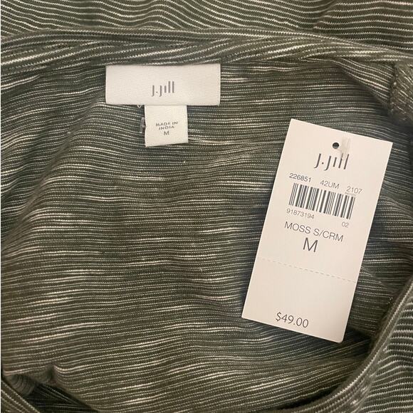 NWT J.Jill Striped Shirt - Picture 4 of 4